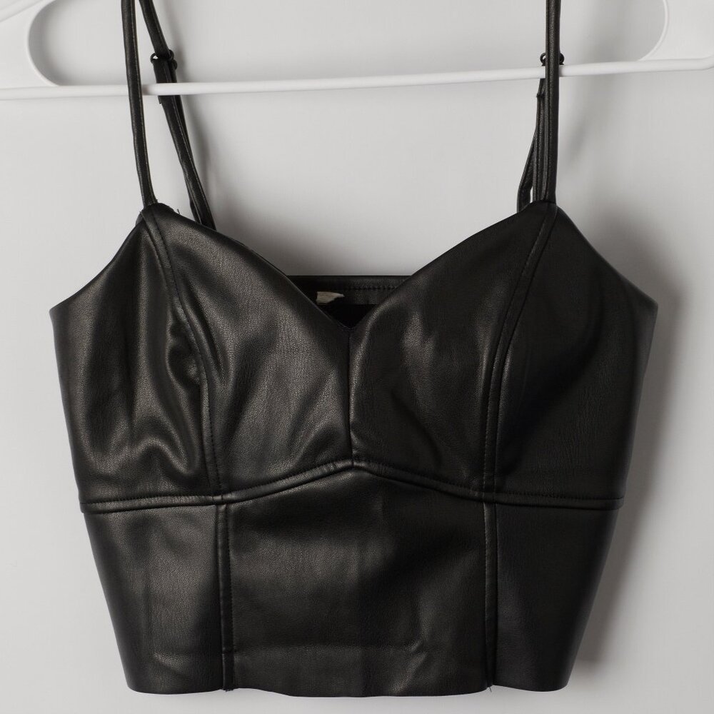 Small Black Fitted Tank Top S